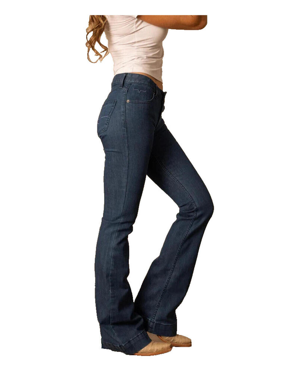 Kimes Ranch Jeans Lola NEW SZ 8X30 Womens Blue Flare Trouser 2331.57 - Picture 5 of 7